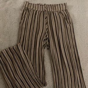 Striped flowy pants